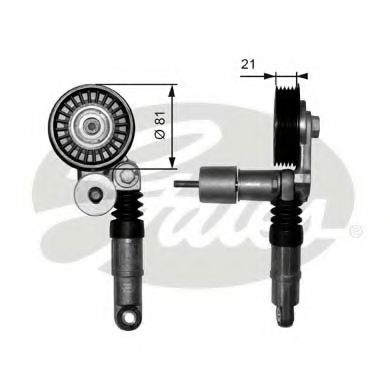 Роликовий модуль натягувача ременя OPTIMAL арт. T38306