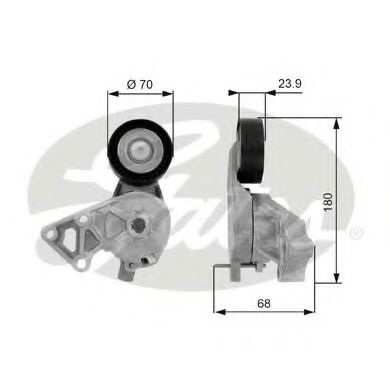 Натяжний ролик, поліклиновий ремінь SKF арт. T38307