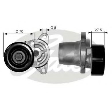 Натяжний ролик, поліклиновий ремінь OPTIMAL арт. T38454