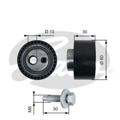 Натяжний ролик HUTCHINSON арт. T41140