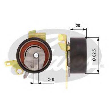 Ролик модуля натягувача ременя SKF арт. T43022