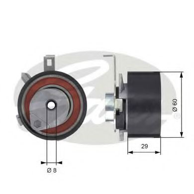 T43115 (7784-21094)  Натяжний ролик ременя ГРМ GATES POWERGRIP TENSIONER FLENNOR арт. T43115