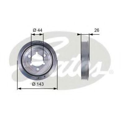 Шкiв колiнвала DAYCO арт. TVD1055