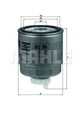 Паливний фільтр MECAFILTER арт. KC76