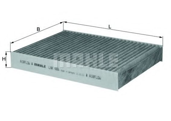 Фільтр салону WIXFILTERS арт. LAK686