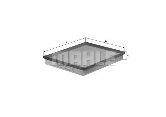 a_Фільтр повітряний Mahle Renault, Nissan ASAM арт. LX876