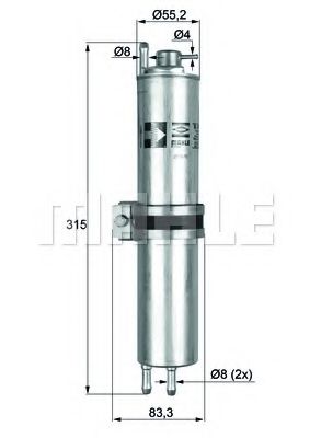 Фільтр паливний FEBIBILSTEIN арт. KLH12