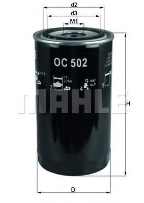 OC502     (MAHLE) WIXFILTERS арт. OC502