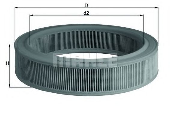 a_Фільтр повітряний Mahle Seat, VW KOLBENSCHMIDT арт. LX568