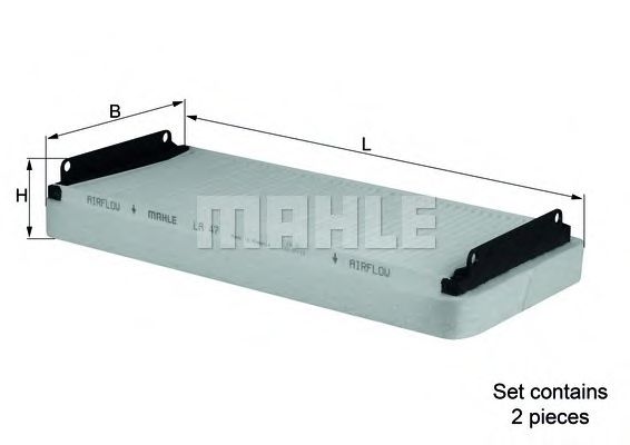 Фільтр салону к-кт 2шт. E/S-класс W210/220 96-05 (+кліматконтр.) HENGSTFILTER арт. LA47S