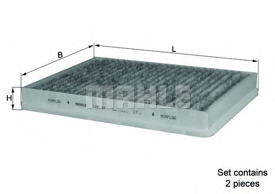 a_Фільтр салону Mahle VW ASAM арт. LAK44