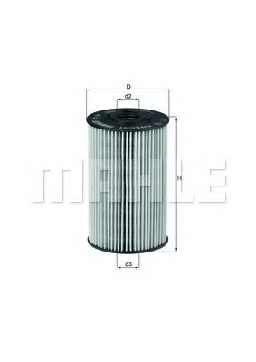 Фільтр масла MB 609-814 ОМ314-366 ALCOFILTER арт. OX150D