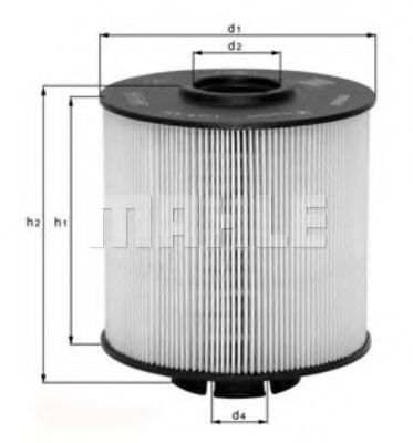 Фільтр паливний ОМ904/906 Vario 96-/Atego 98- HENGSTFILTER арт. KX672D