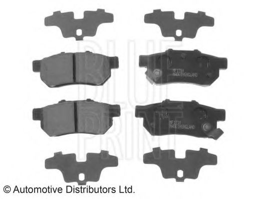 BLUE PRINT HONDA колодки гальмівні задн.Jazz 08- DELPHI арт. ADH24286