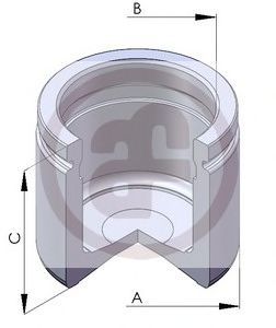 Поршень супорта гальмівного переднього (60x58mm)