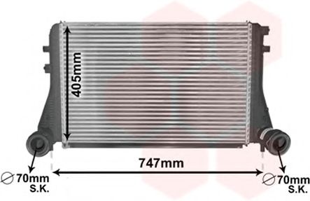 радіатор інтеркулера THERMOTEC арт. 58004227