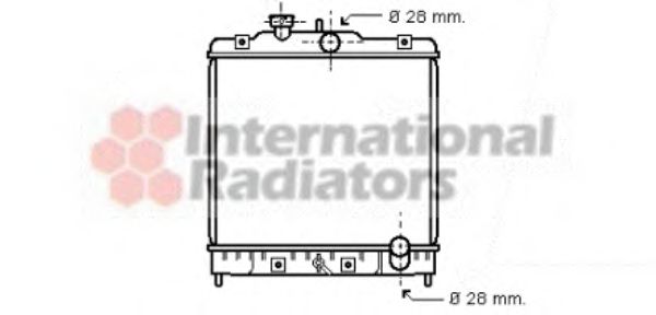 Радіатор охолодження двигуна CIVIC 13/14/15 MT 91-00 (Van Wezel) NRF арт. 25002031