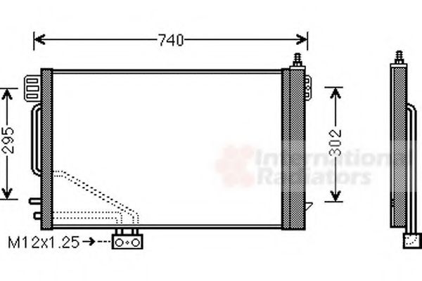 Конденсор кондиціонера COND W203 (C-KL) NT DIESE (Van Wezel) NRF арт. 30005200