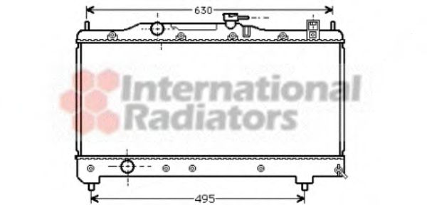 Радіатор AVENSIS 16/18 MT 98-00 (Van Wezel) NISSENS арт. 53002237