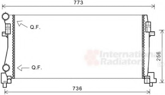 Радіатор охолодження VAG (вир-во Van Wezel) NRF арт. 58002340