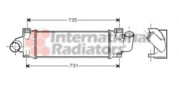 Інтеркулер FOCUS2/FOC C-MAX TDCi 03- (вир-во Van Wezel) NISSENS арт. 18004366