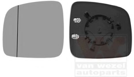 Дзеркальне скло лве VOLKSWAGEN CADDY 0409/10 Hagus