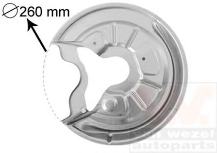 Отражатель диск тормозного механизма