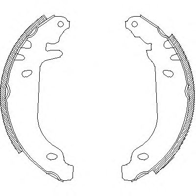 Гальмівні колодки зад. Clio/Rapid/Twingo (81-07) ROADHOUSE арт. Z416900