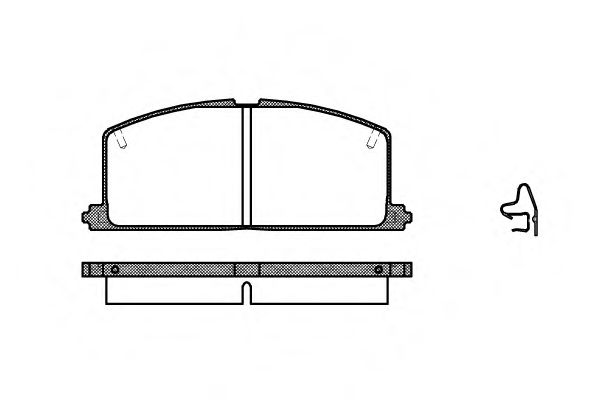 Гальмівні колодки пер. Camry/Carina/Celica/Corolla/Tercel (83-02) JAPANPARTS арт. P067304