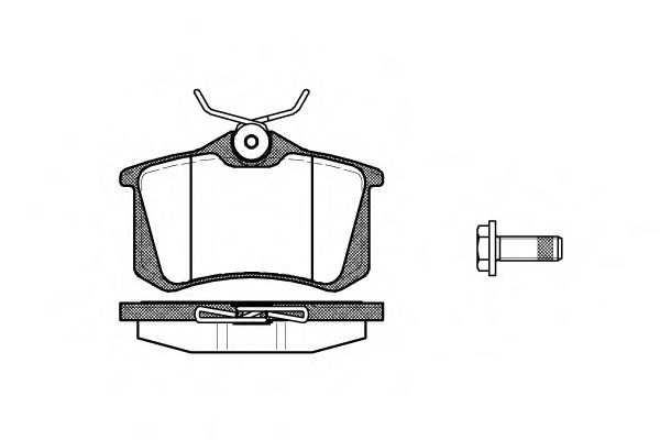 Гальмівні колодки зад. Caddy III/IV/Passat/Audi A4/A6 (Lucas) (17mm) RENAULT арт. P363305