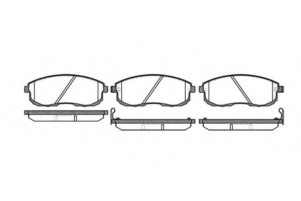 Гальмівні колодки пер. Nissan Maxima 88-00 (sumitomo) ABS арт. P393312