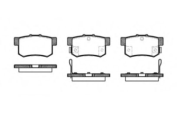 Гальмівні колодки зад. Civic 98-/Accord 90-03 (Akebono) (47,8x88,9x14) FRICTION MASTER арт. P225332