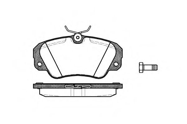 Гальмівні колодки пер. Opel Omega 94-01 (Girling) DELPHI арт. P282300