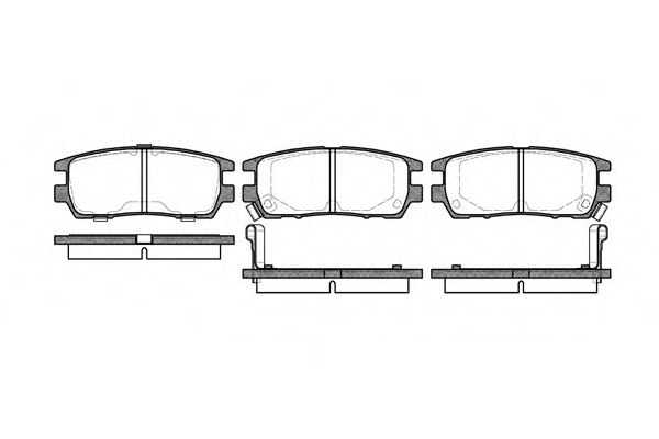 Гальмівні колодки зад. Pajero II 94- (107.8*43.8*14) BLUEPRINT арт. P505302