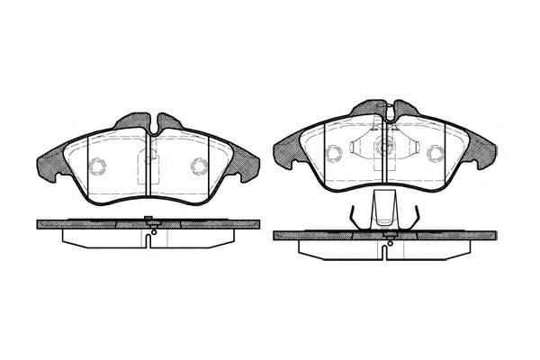 Гальмівні колодки пер. LT/Sprinter/Vito 95- FRICTION MASTER арт. P478300