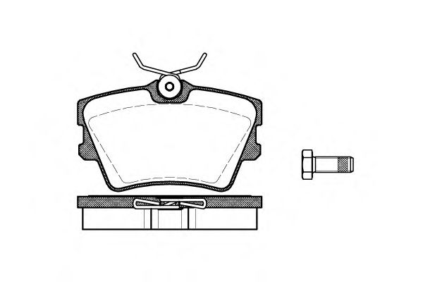 Гальмівні колодки зад. T4 >98 (57,5x94,9) (Lucas) BREMBO арт. P491300