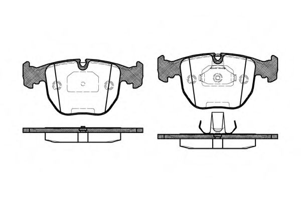 Гальмівні колодки пер. BMW 5(E39)/7(E38) 96-04 (Teves) BREMBO арт. P496300