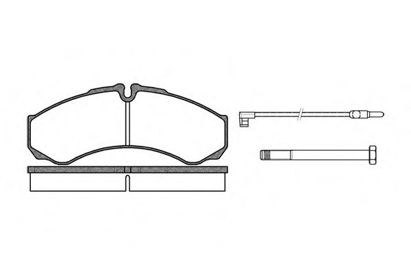 Гальмівні колодки Daily 99- (спарка) BOSCH арт. P751302