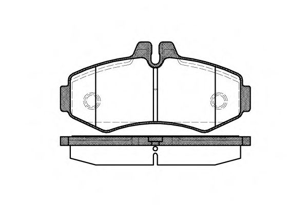 Гальмівні колодки пер. Vito (638) 99-03 BOSCH арт. P601300