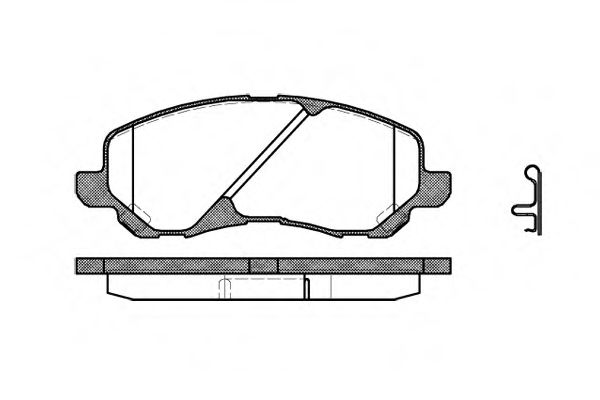 Гальмівні колодки пер. Lancer VIII/GRANDIS/Peugeot 4008 1.5-2.4 06- BOSCH арт. P904302