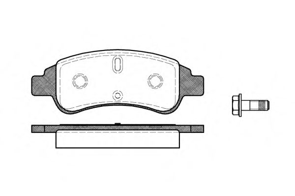 Гальмівні колодки пер. Berlingo/Partner 01- (Bosch) DELPHI арт. P940330