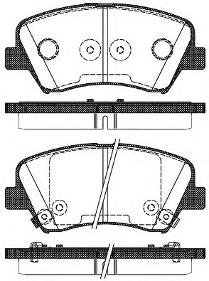 Гальмівні колодки пер. Ceed/Cerato/Elantra/Equus/i30 (09-21) (BOSCH) TOKO CARS арт. P1512332