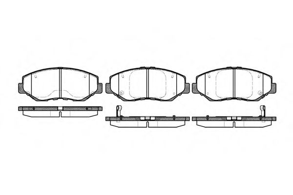 Гальмівні колодки пер. Civic/CR-V 05- ASHIKA арт. P999300