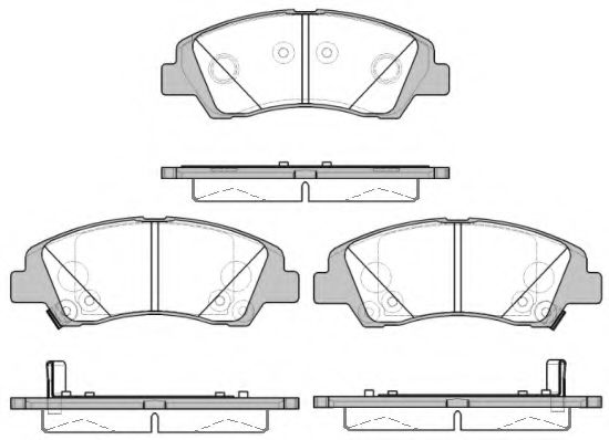 Гальмівні колодки пер. Hyundai i10 1.0-1.2 13- ABE арт. P1483302