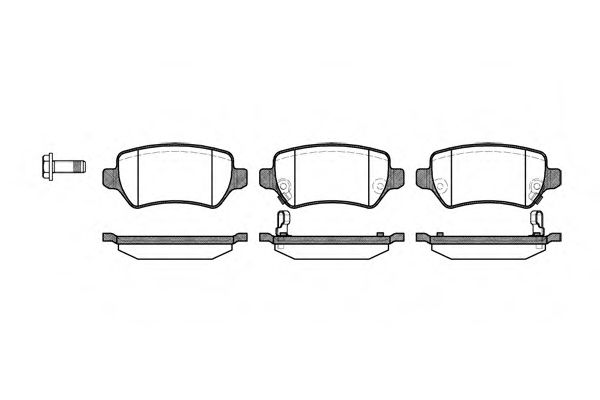 Гальмівні колодки Astra/Ceed/Combo/Zafira 94- ZIMMERMANN арт. P857302