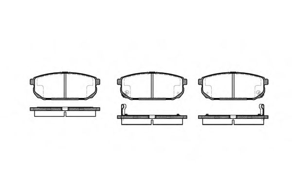 Гальмівні колодки зад. Kia Sorento 02- (sumitomo) BLUEPRINT арт. P1142302