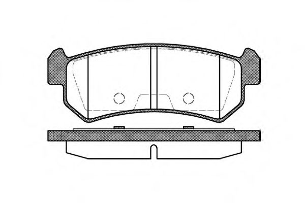 Гальмівні колодки зад. Chevrolet Lacetti 05- (akebono) JAPANPARTS арт. P1148300