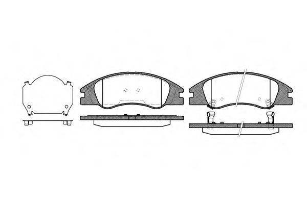 Гальмівні колодки пер. Hyundai Accent/Kia Rio 05- (mando) CIFAM арт. P1034302