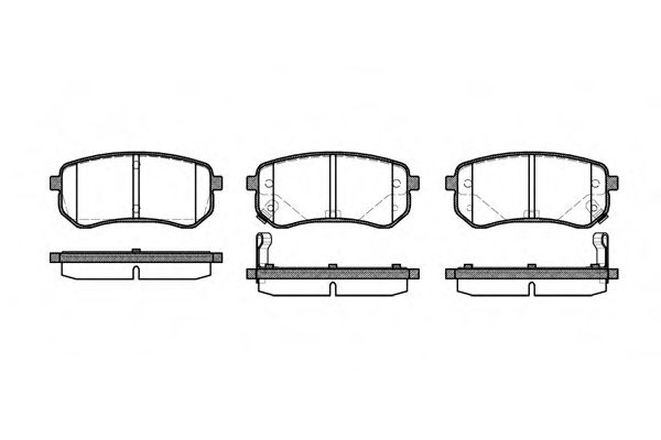 Гальмівні колодки зад. Hyundai Accent/Kia Rio/Ceed 05- (mando) REMSA арт. P1035302