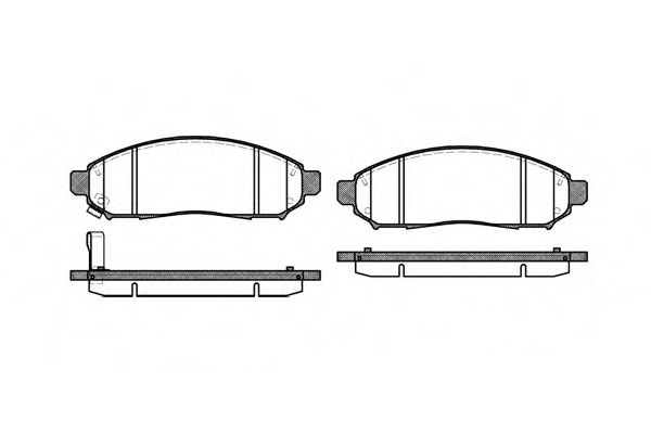 Гальмівні колодки пер. Nissan Navara 2,5dCi 05- ATE арт. P1062301